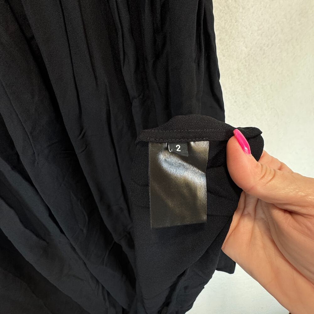 Proenza Schouler Women's Black Matte Gown Halter Back Cut Dress, Sz 2, Rt. $1690 - Picture 6 of 12
